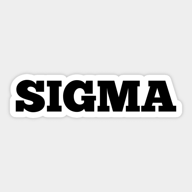 Sigma Sticker by Menu.D